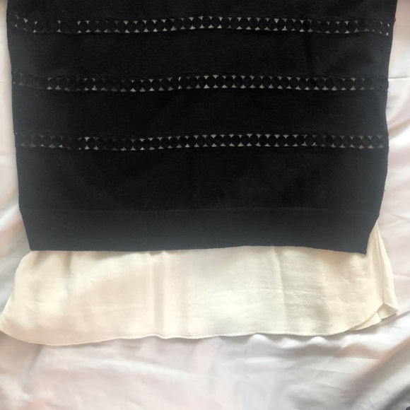 Anthropologie-Angel of the North-Black and Cream Twofer 3/4 Sleeve Sweater—Large - Picture 6 of 13